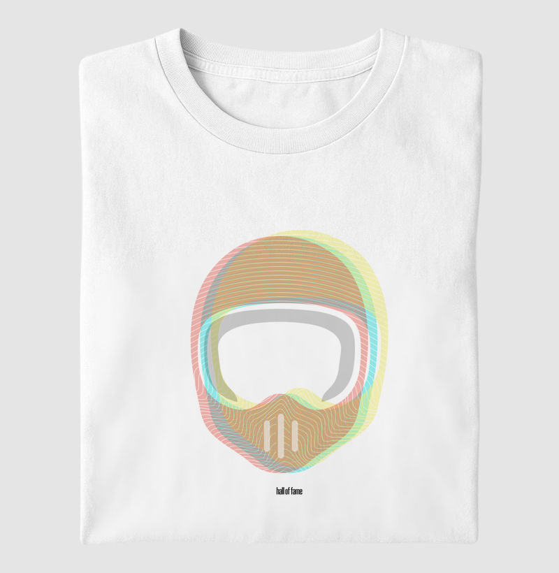 Camiseta estampada hall of fame - capacete psico