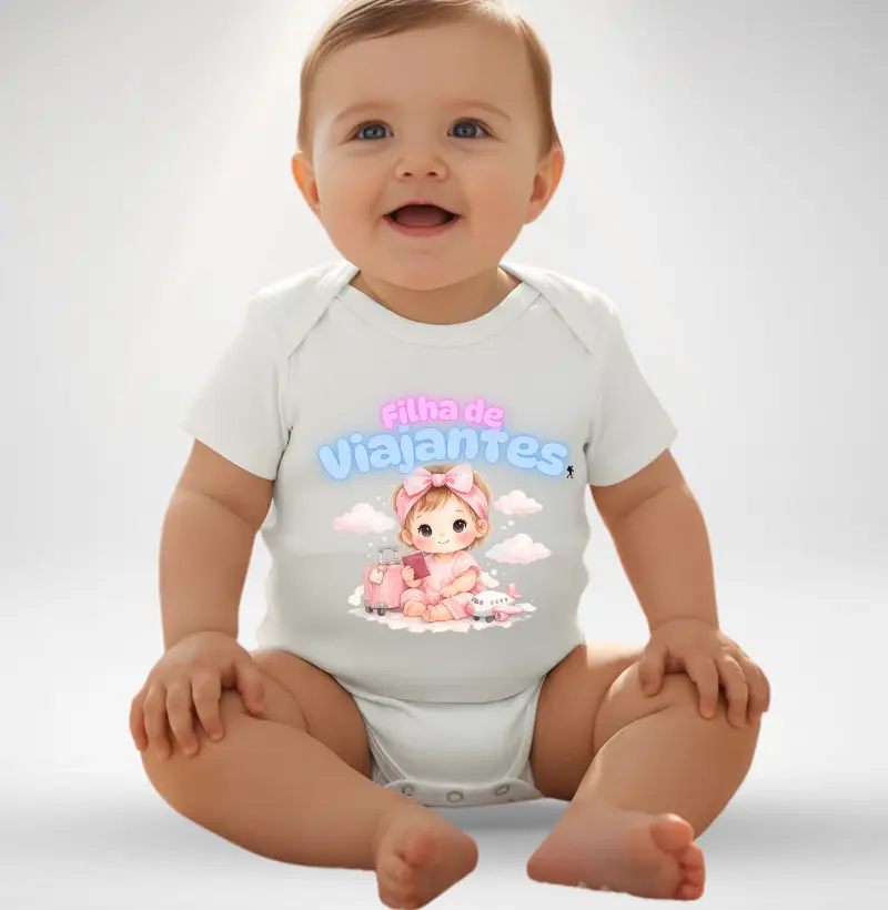 Body Infantil - Filha de Viajantes – Baby Excursionista