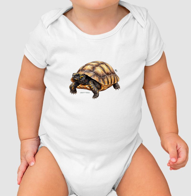 Répteis - Jabuti-tinga - Body Infantil - Body Infantil