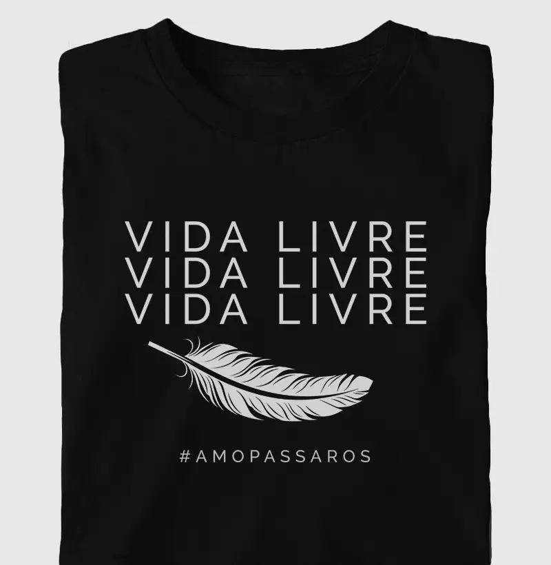 Vida Livre - Voa Pena Branco Oversized