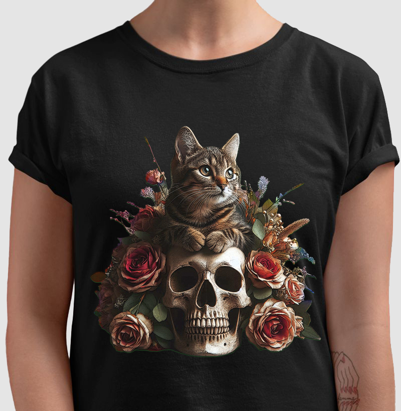 Cats, Skull & Roses