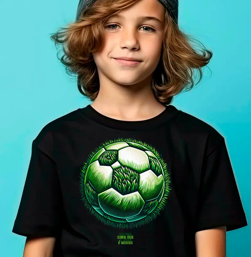 Camiseta Bola Gramada - Kids