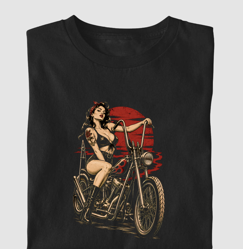 Pin-up Chopper Girl