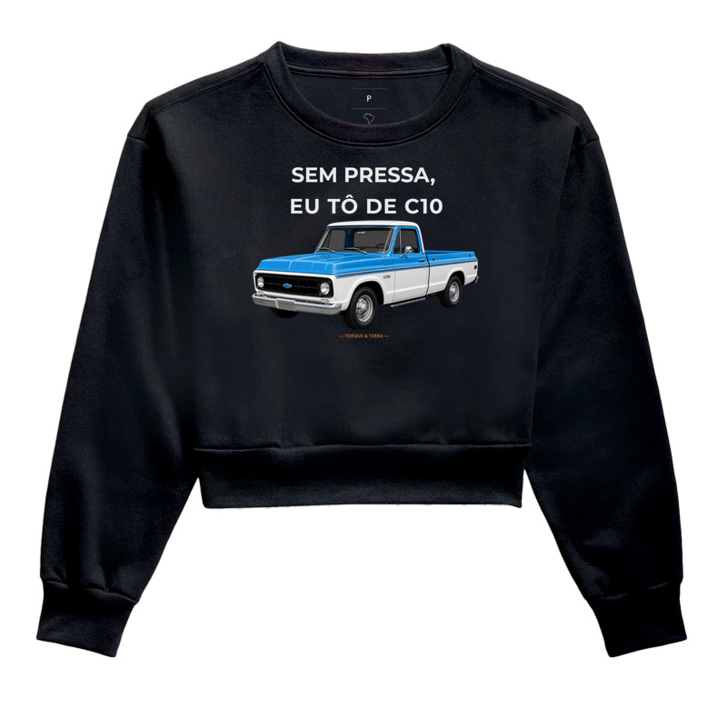 Sem pressa, eu tô de C10 - azul e branca