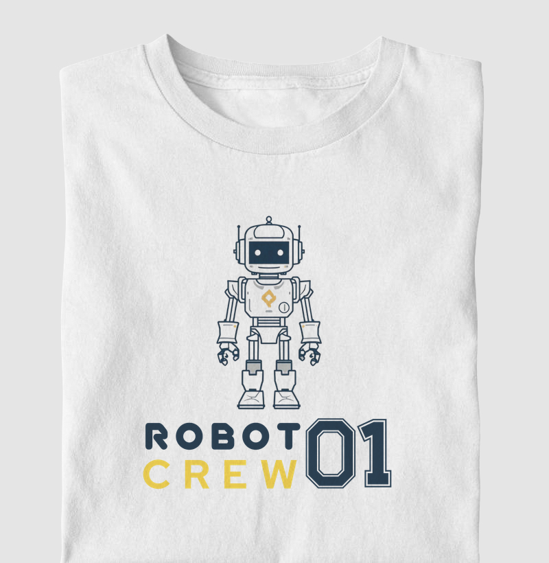 Camiseta Infantil Robot Crew