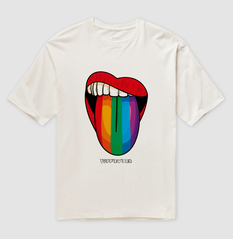 Camiseta Oversized - Orgulho LGBTQIAPN+