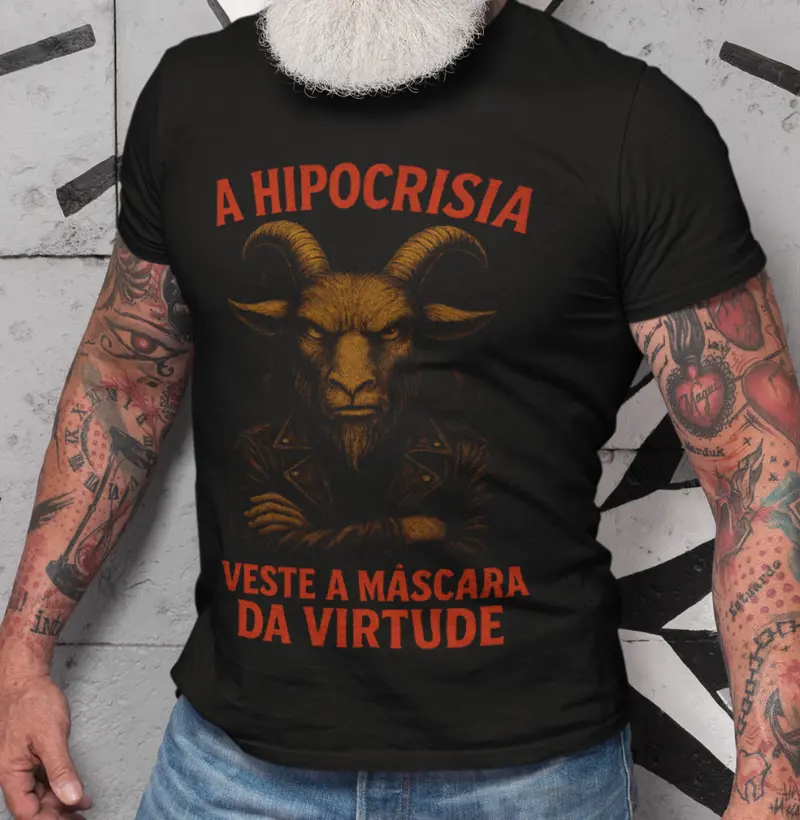 Veste a máscara da virtude.