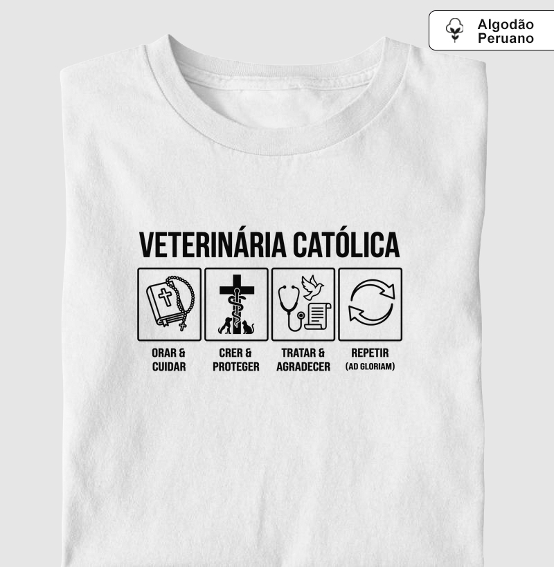 Veterinária Católica - dia a dia - Algodão Peruano