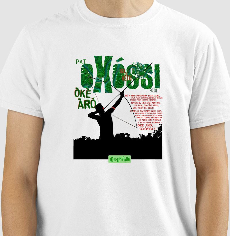camiseta OXÓSSI oração masculina