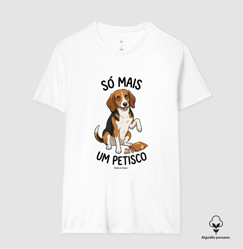 CAMISETA ALGODÃO PERUANO BEAGLE PETISCO