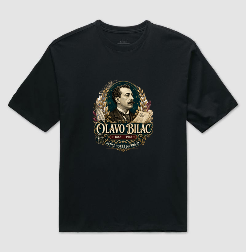 Camiseta Olavo Bilac - Pensadores do Brasil