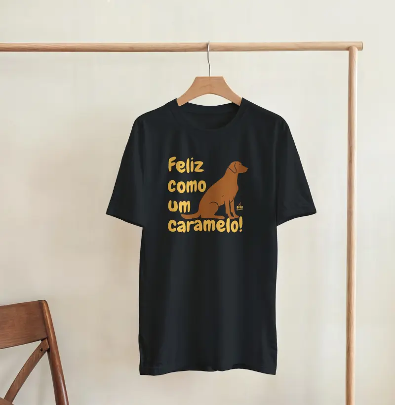 Camiseta -  Feliz como um caramelo!