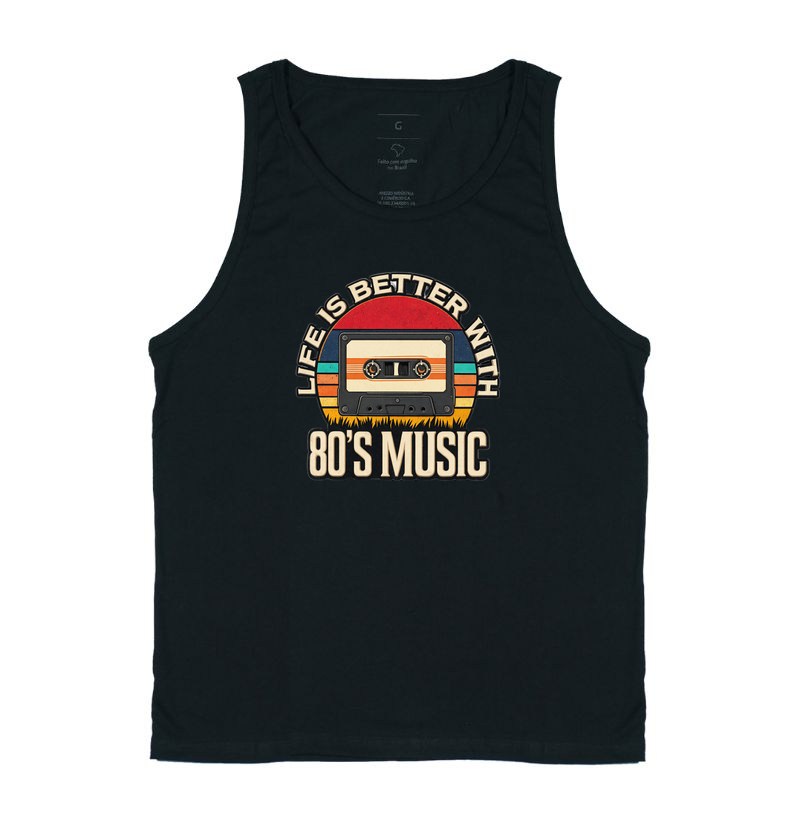 Camiseta Music 80 Retro