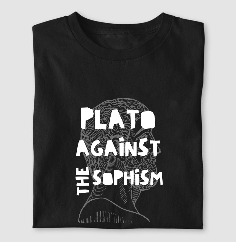 Camiseta Platão Contra o Sofismo – Filosofia Clássica | Verum