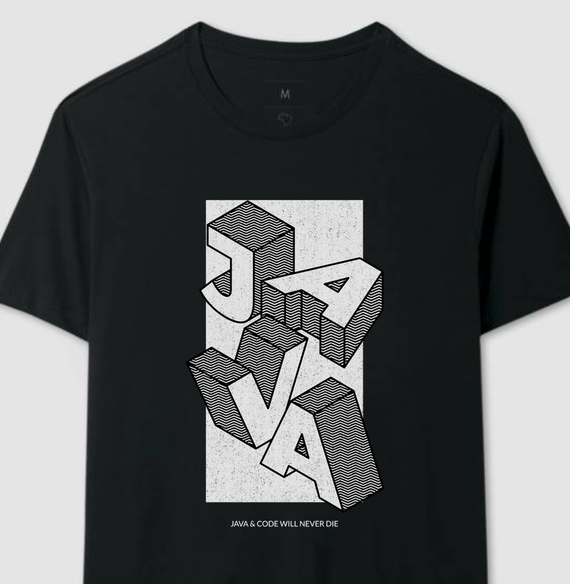 Java & Code - Camiseta Dev Old School