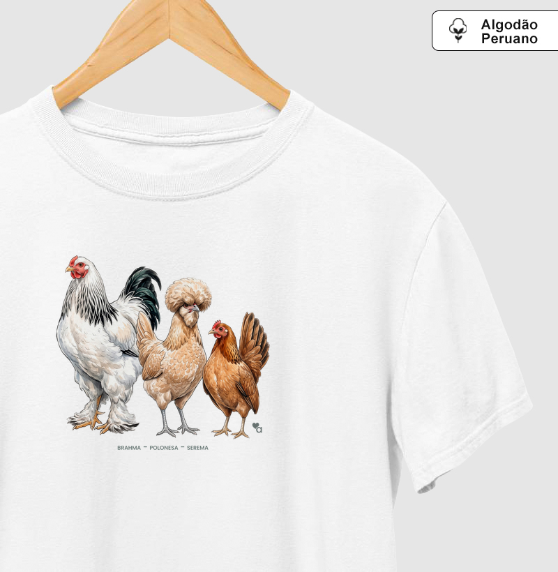 Aves - Galos e Galinhas - Algodão Peruano