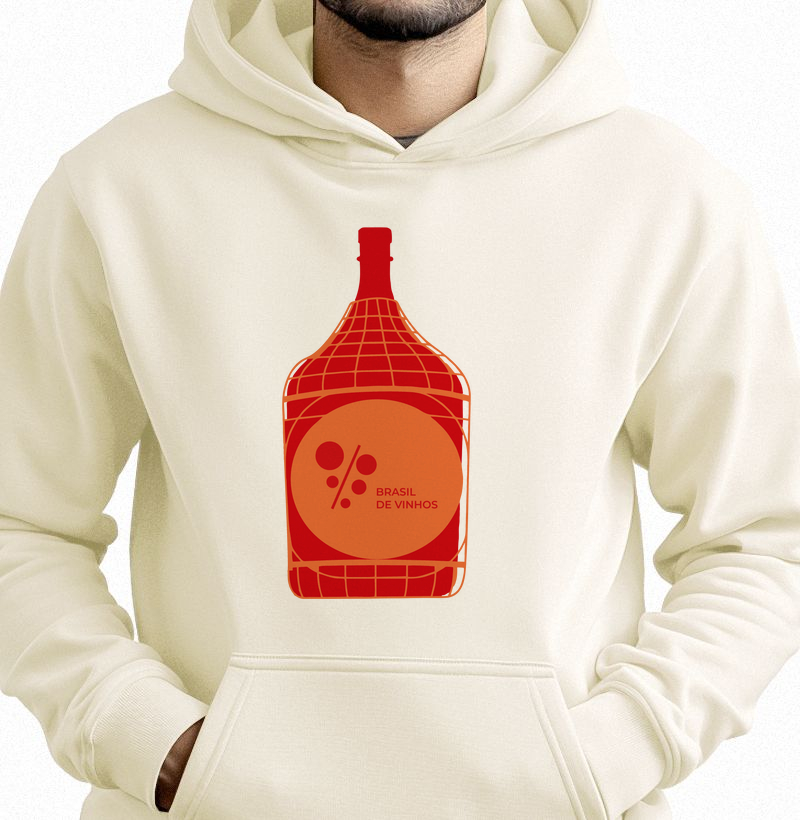 Hoodie Moletom Garrafão de Vinho - BV