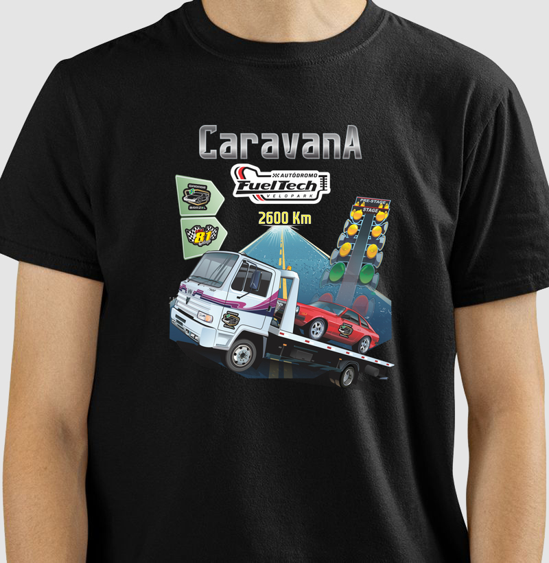 Camiseta Garage Brazil Caravana Fueltech Velopark