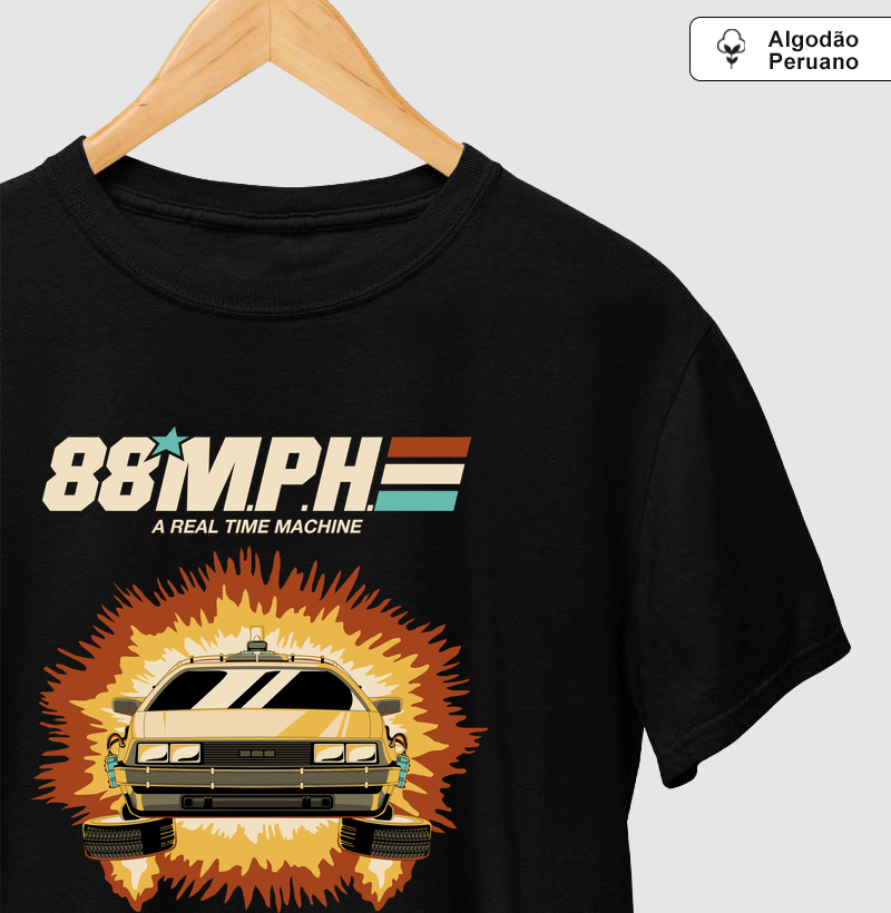 Camiseta Algodão Peruano A Real Time Machine - Camiseta Algodão Peruano