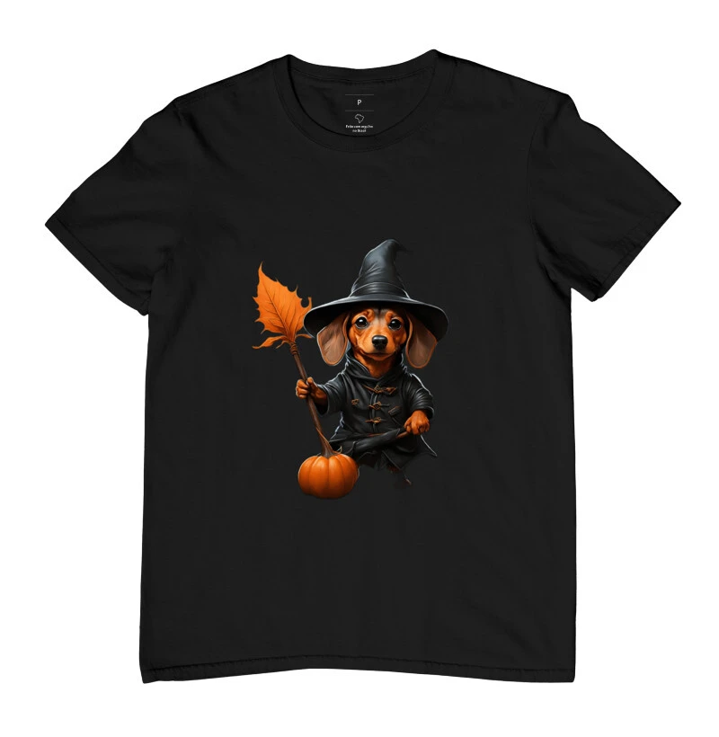 Camiseta Adulta - Cachorro Halloween