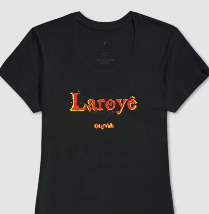 camiseta EXU saudação feminina