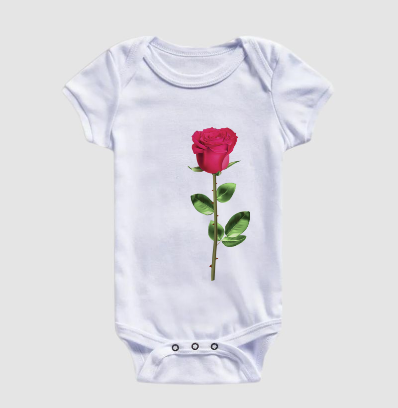 Coleção flores - Rosa no peito