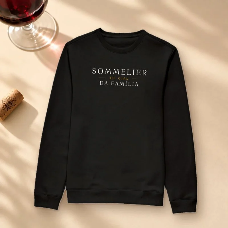Moletom Vinho - Sommelier Oficial da Família - Suéter Moletom