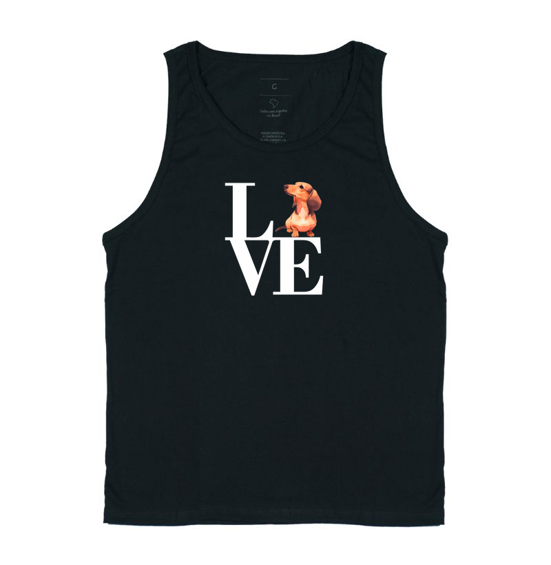 Camiseta com estampa Love Dachshund