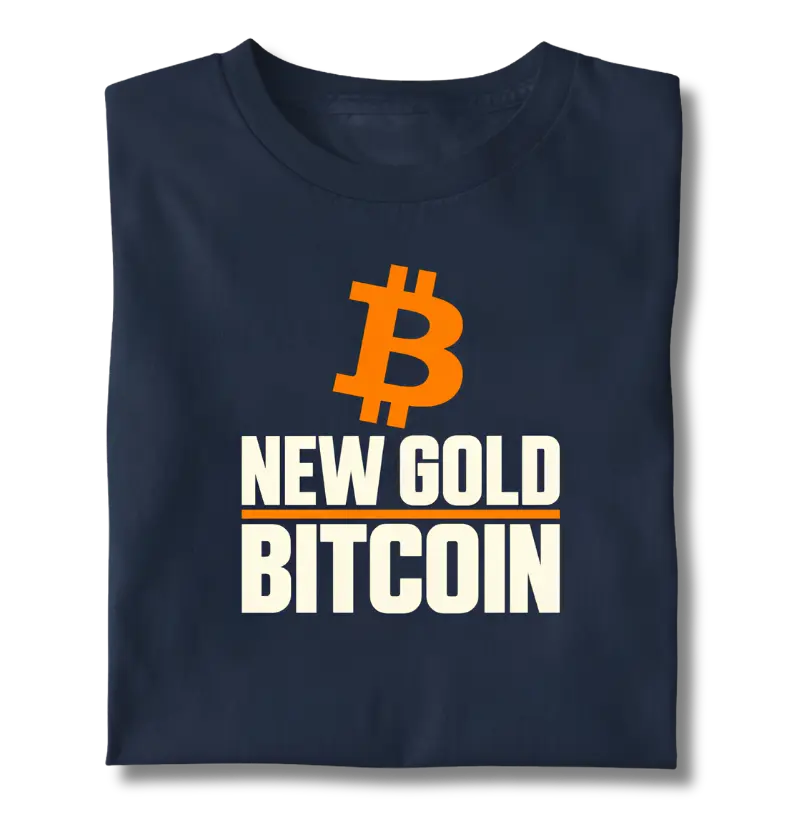 Camiseta Bitcoin New Gold