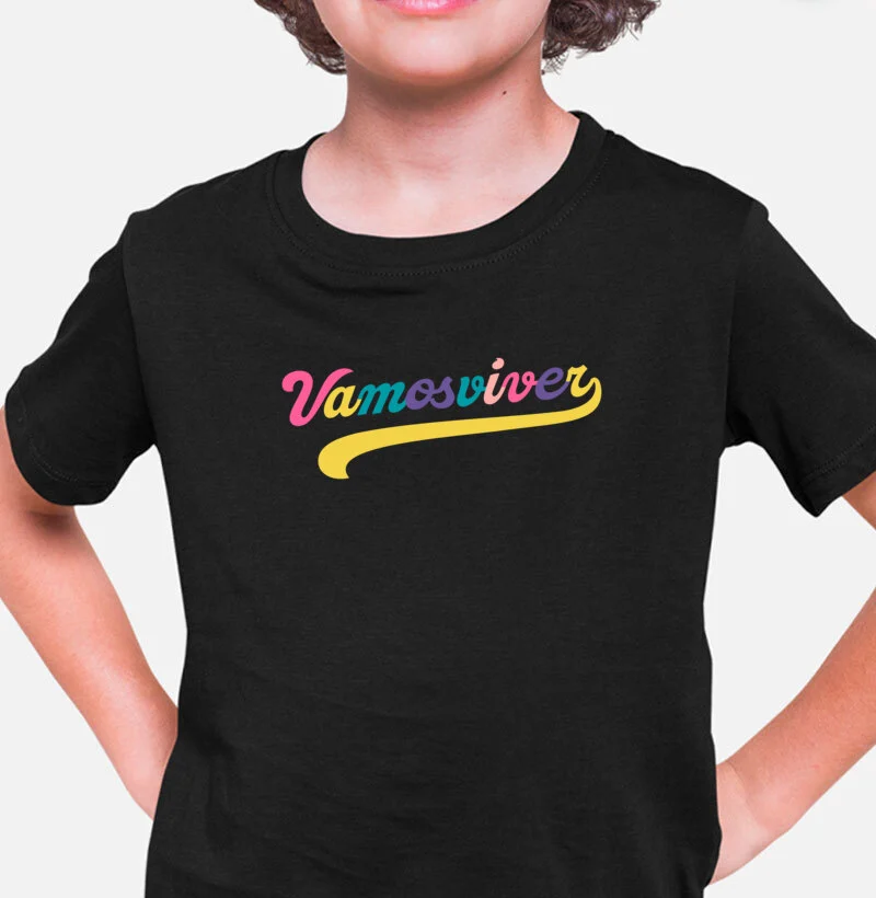 Camiseta KIDS College - Vamos Viver