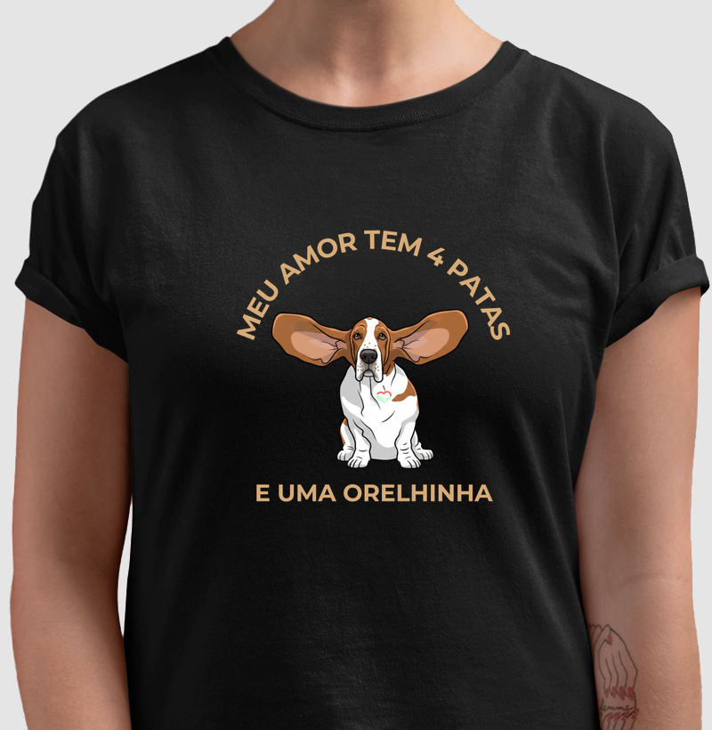 AMOR Basset Hound - Camiseta
