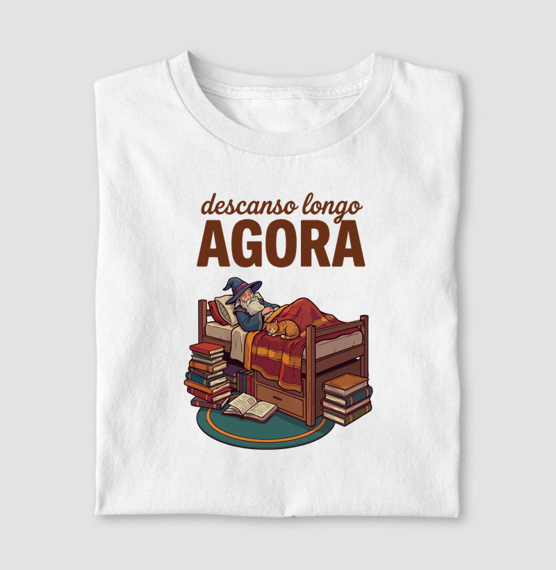 DESCANSO LONGO AGORA - Camiseta