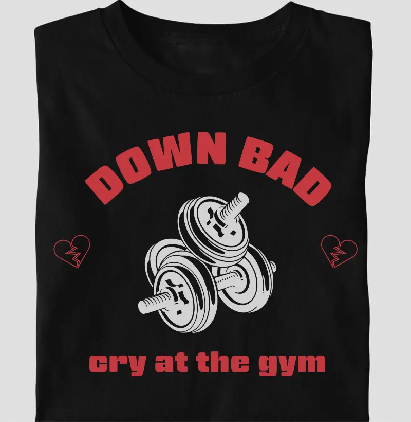 Down bad cry at the gym