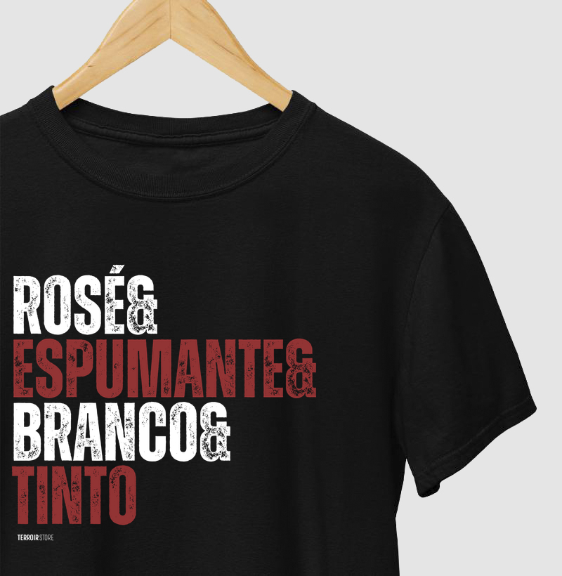 Camiseta Tipos de Vinho