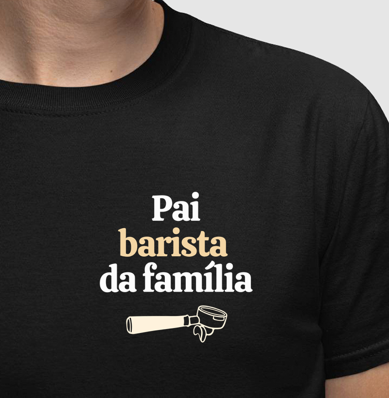 Pai barista da família