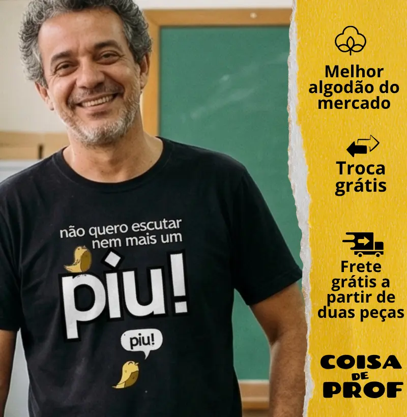 Camiseta Não Quero Escutar Nem Mais Um Pio
