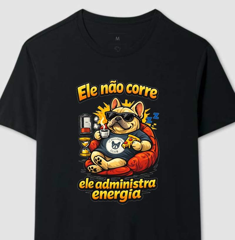 Ele não corre, ele administra energia!
