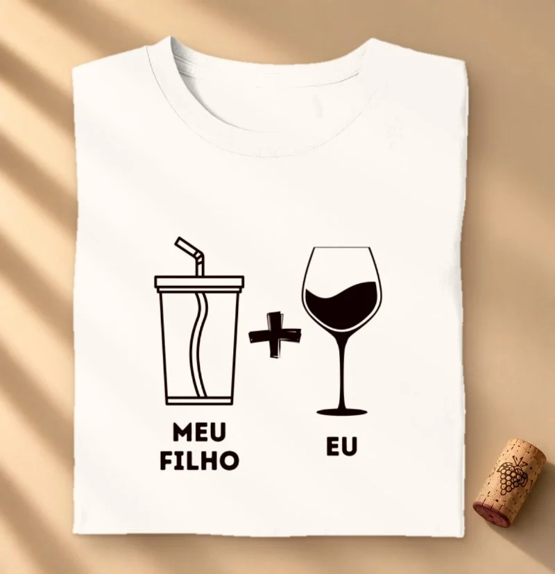Camiseta Vinho - Meu Filho e Eu - Imagem 2