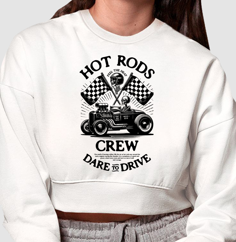 Cropped Moletom - Hot Rods