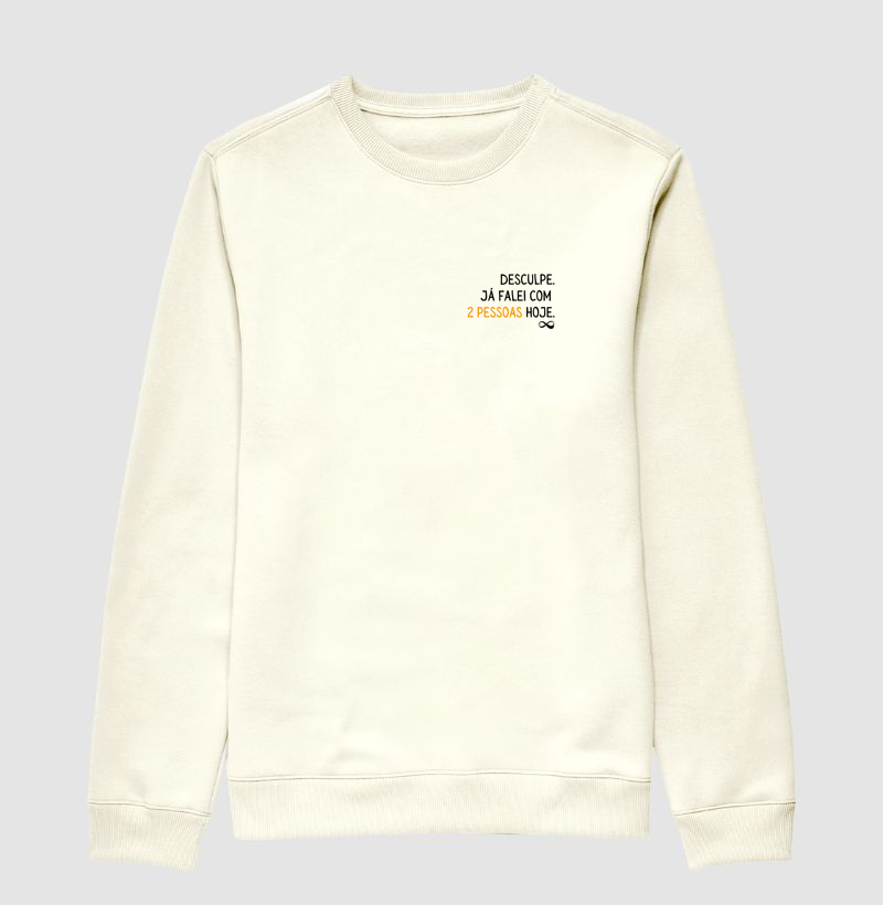 Já falei com 2 pessoas hoje.