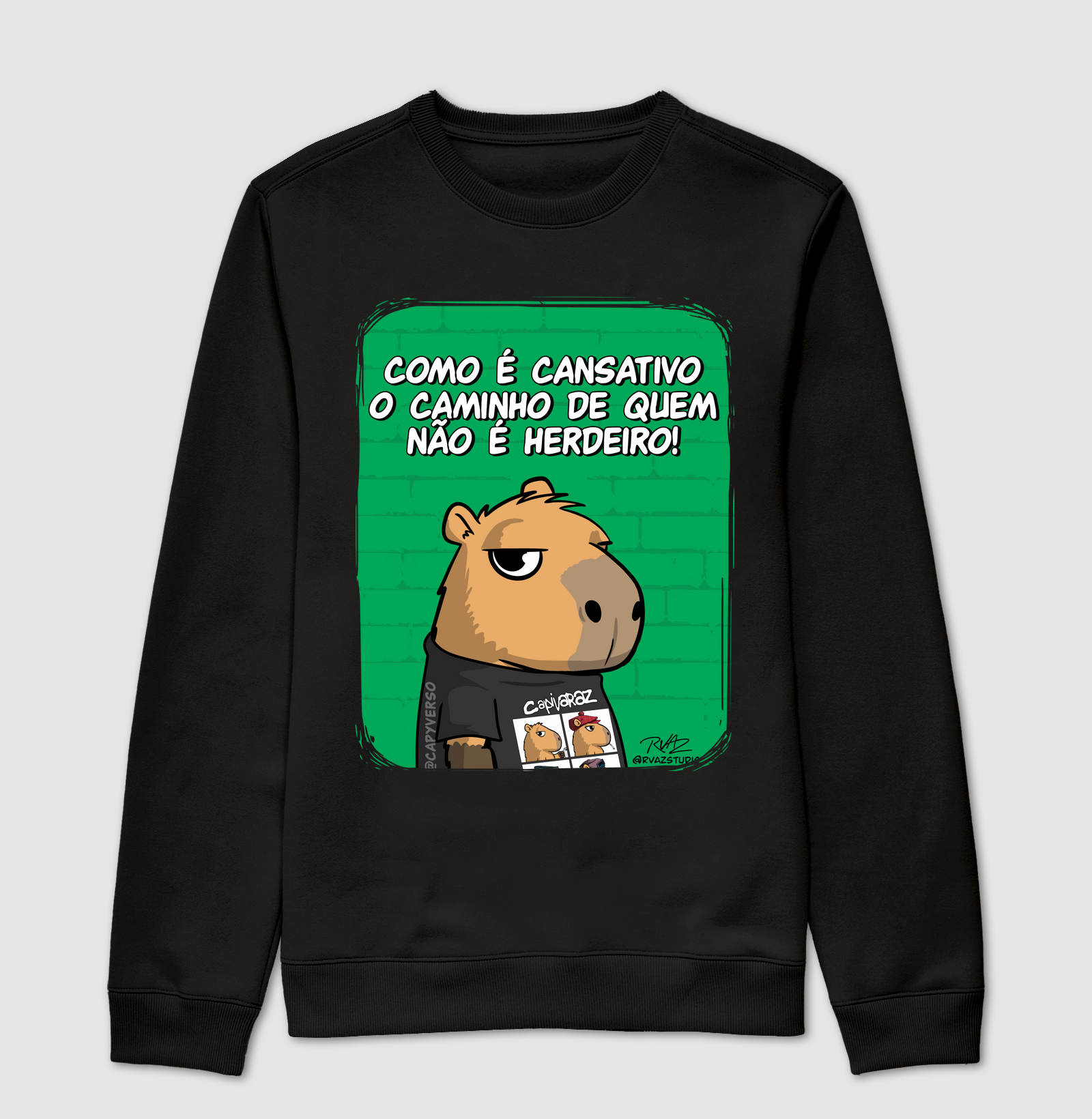 Camiseta Capivara herdeiro - Suéter Moletom