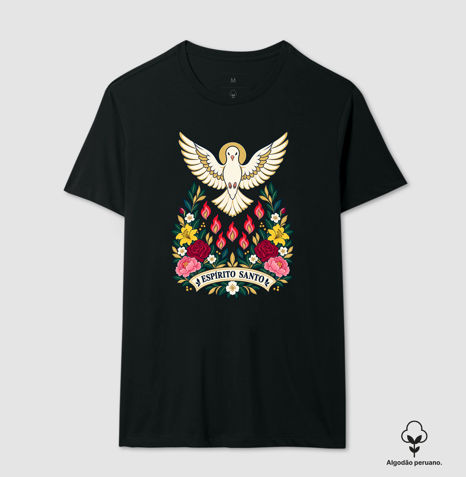 Espirito Santo - Jardim da Fé - Camiseta Algodão Peruano