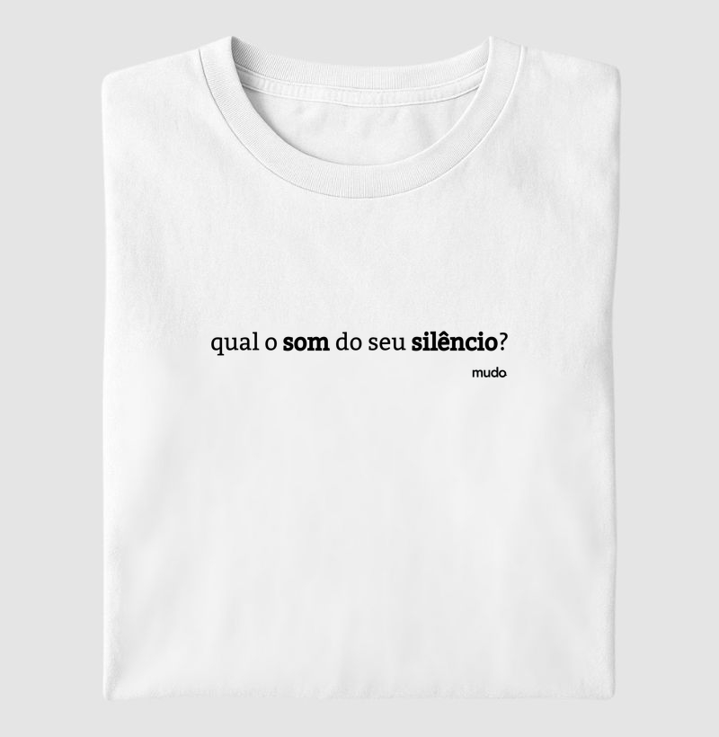 /qual o som do seu silêncio?