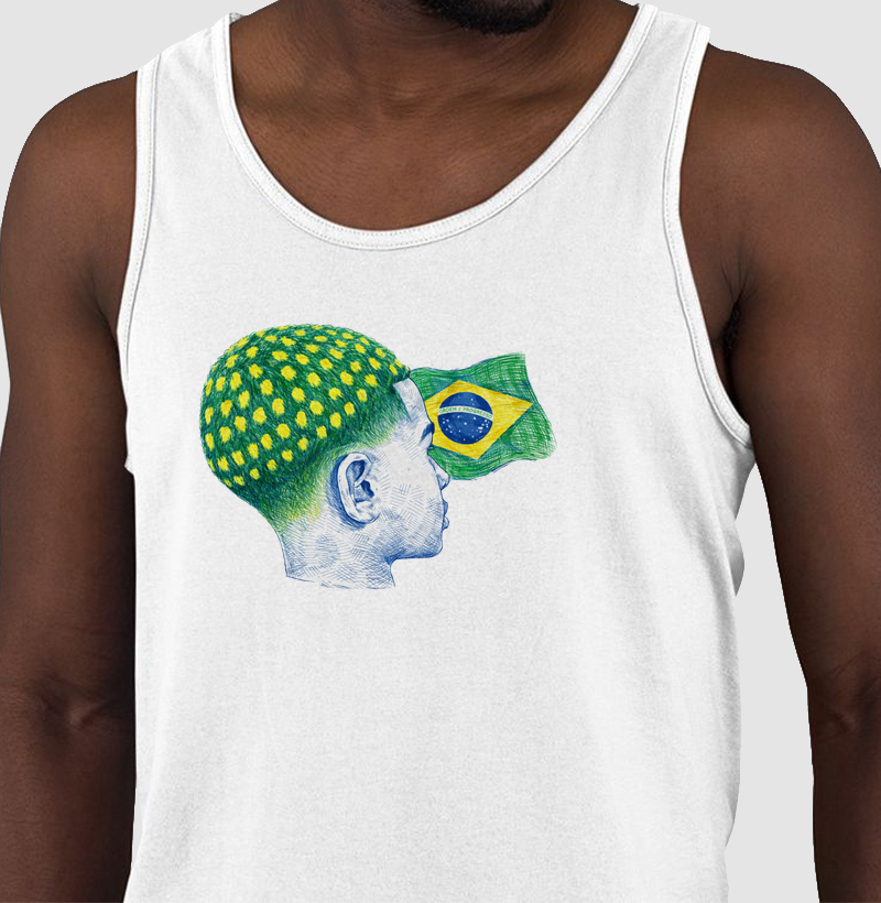 Reflexo de cria verde e amarelo