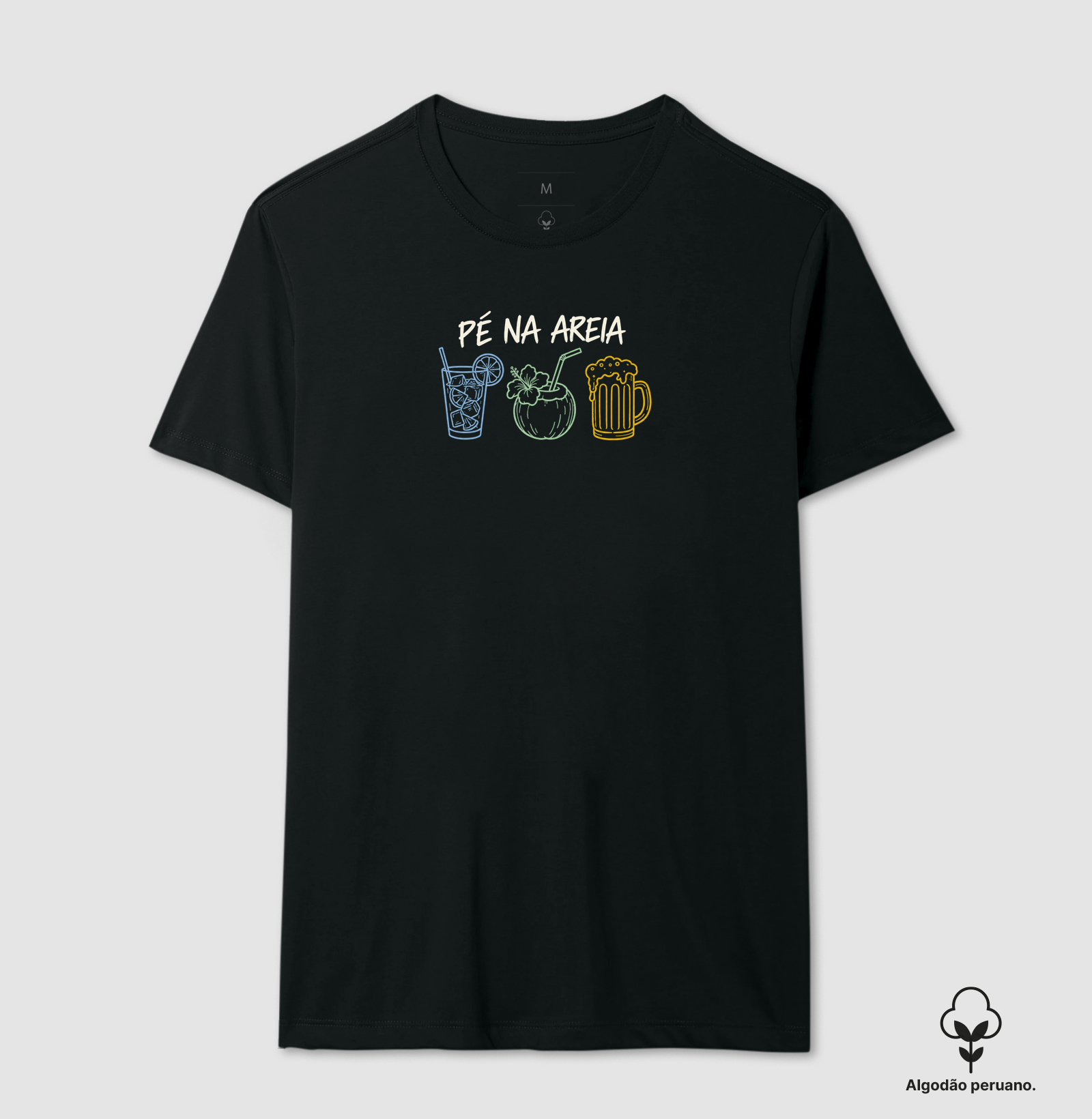 Pé na areia - Camiseta Algodão Peruano