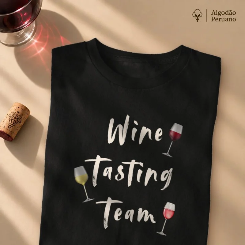 Camiseta Vinho - Wine Tasting Team