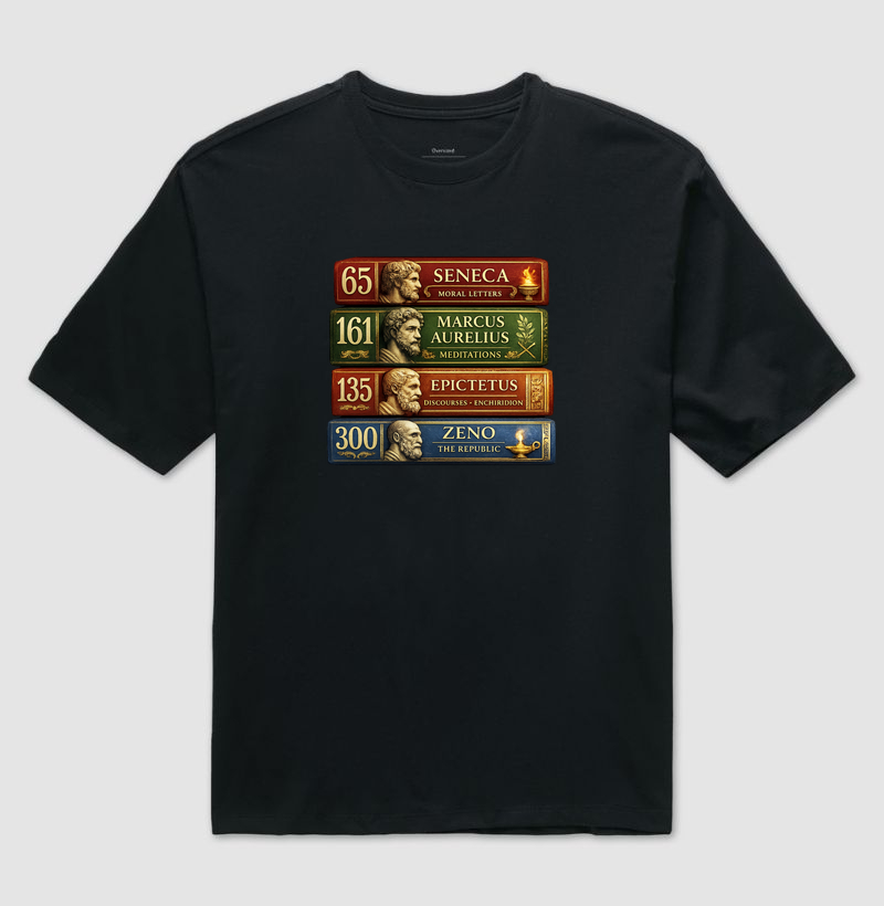 Camiseta Estoicismo "Stoic Library"