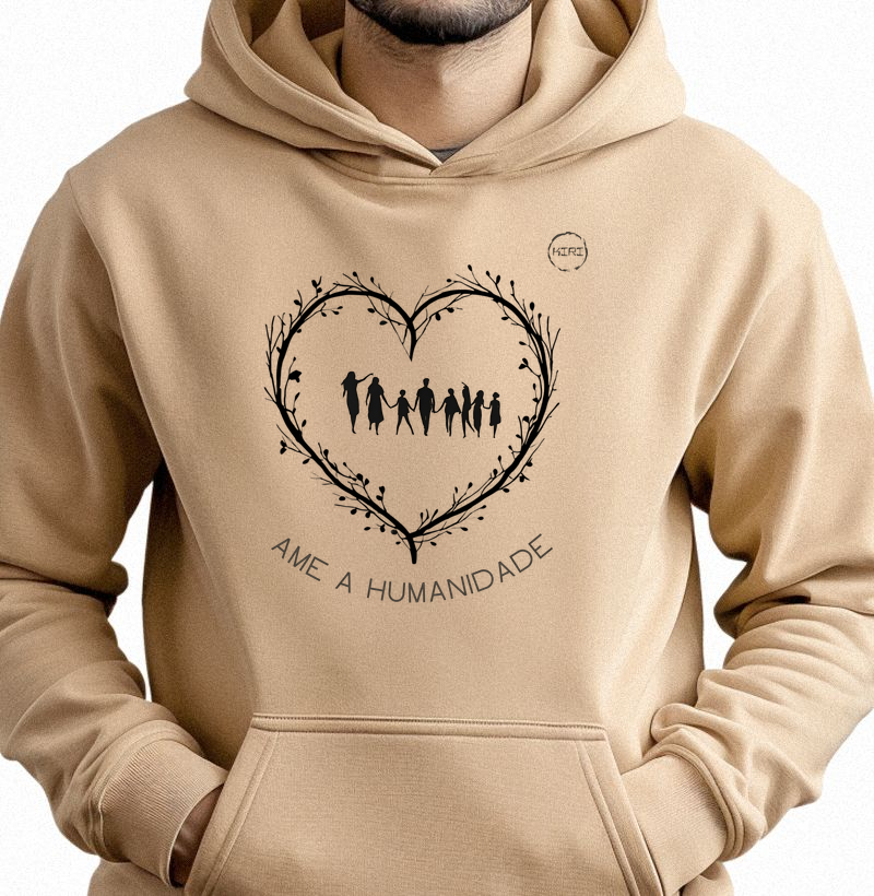 Moletom Capuz KIRI - Ame a Humanidade - Min
