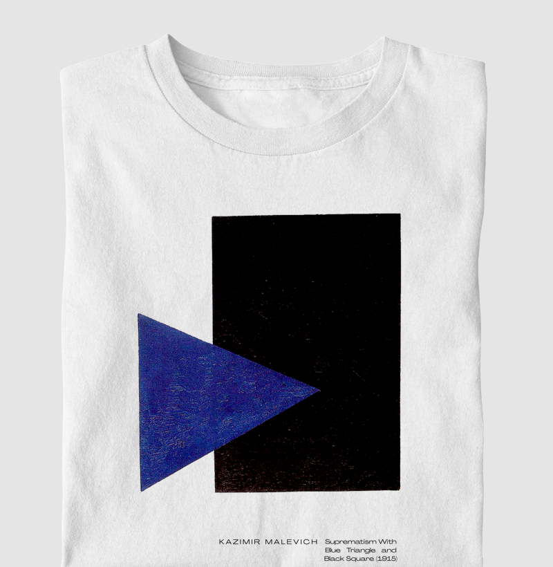 Suprematism With Blue Triangle and Black Square (1915) - Kazimir Malevich