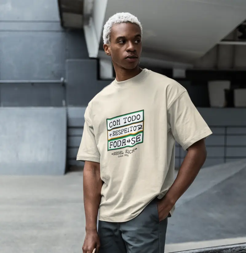 Com Todo Respeito Oversized Areia